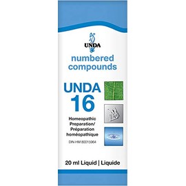 UNDA - UNDA 16 Numbered Compounds - Homeopathic Preparation - 20 ml Liquid