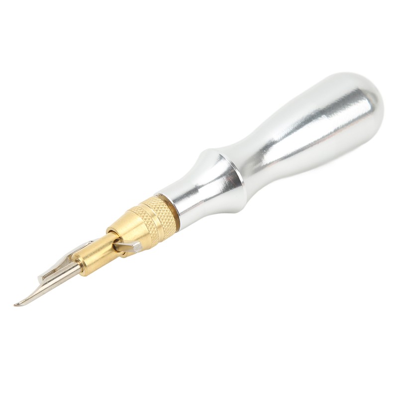 5 in 1 Leather Groover Multifunctional Aluminum Handle Stitching Groover