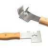 TopHomer Multifunction Hive Scraper Tool with Wooden Handle - Beekeeping