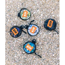 KiU K342-176 Clear Clear Pouch, PVC Pouch, Mini Pouch, Coin Case, For Ocean, Outdoors, Festivals, PVC Round Case Pouch, Men's, Women's, Beach