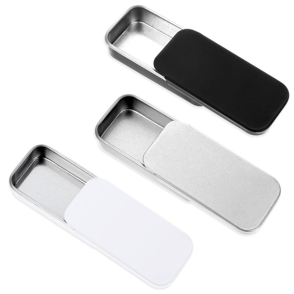 Lip Balm Tins, Top Tin Lip Balm with Lids Rectangular