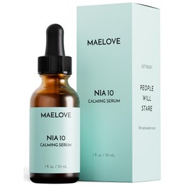 Suero de niacinamida NIA 10, suero facial calmante para fortalecer la barrera cutánea, hidratar y refinar los poros, apto para pieles sensibles, secas y propensas al acné, vegano, sin crueldad