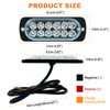 DREAMIZER Car Flashing Light Warning Light, 4PCS 12 LEDs Emergency