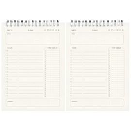 【160 Days】Chicer Task Management Notebook, ToDo List, Planner, Study Plan Notebook, Daily Planner, A5, Top Opening (Set of 2)