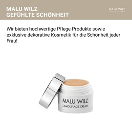 Malu Wilz Camouflage Cream No. 13 Soft Vanilla Cream 6 g I Camouflage Make Up Strong Opaque I Waterproof Concealer Cream for All Skin Types I for Covering Tattoos and Skin Abnormalities