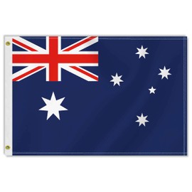 2×3 FT Australia Flag,Medium 60×90 CM Australian Outdoor Banner,100D Decor,Doube Side Printing For Patio Garden With Brass Gromment