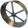 LavaLock Heavy Duty 10" Carriage Style Steel Smoker Wheel for