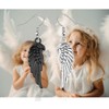 CENWA Black And White Angel Wing Earrings Angel Devil Dangle