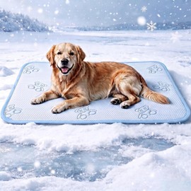 YOFANG 40"×28" Cooling Mat for Large Dogs,Self Cooling Q-Max>0.5 Crate Pad