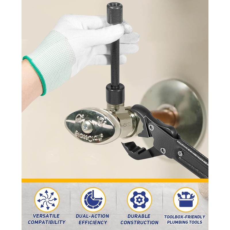 CHRIS Kwik Tite Angle-On Wrench Kit Professional Plumbing Tool Angle