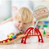Wooden Train Accessories (Wood Colour) Pack of 10