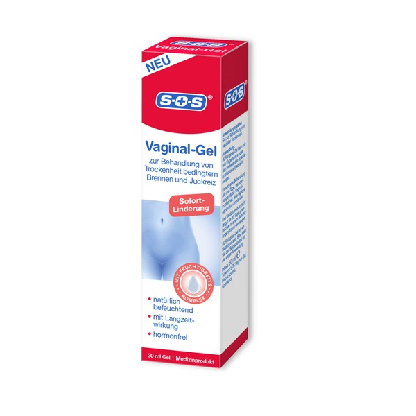 SOS Vaginal Gel | Treatment of Dryness Conditional Burning and Itching | Vaginal Dryness | Moisturising Gel Intimate Area | 30 ml