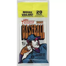 2021 Topps Heritage Baseball Jumbo Value Pack (20 Cards)