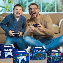 Video Game Party Gift Box, 24 Pieces Gaming Party Gift Set, Gamer Gift Box, Gaming Birthday Gift Box for Children, Gamer Party Gifts