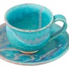 Marui Seitou Shigaraki-Yaki Hechimon Cup & Saucer Capacity Approx. 210ml
