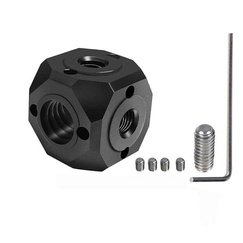 M18 Stand Adapter, 1/4"-20 Screw Hole, 3/8" Threaded Hole, Conversion