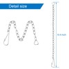 6 Pieces Toilet Handle Chain Stainless Steel Toilet Flapper Lift