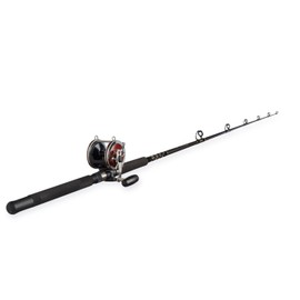 Penn Special Senator 91332 Fishing Rod and Reel Combo, 6.5 Feet, Black/Smoke/Red