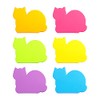 Cute Cat Sticky Notes 6 Color Bright Colorful Sticky Pad