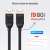 Cable Matters VESA Certified 80Gbps DisplayPort 2.1 Cable 1m/3.3ft, DP80