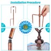 MUMTOP Bird Baths for Outdoors, Outdoor Bird Bath,Glass Birdbath Sunflower