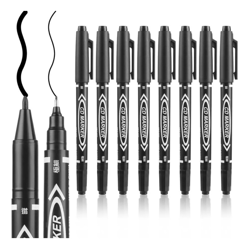 Marcador Permanente Plumon Boligrafo Rotulador Indeleble Kit