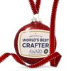 NEONBLOND Christmas Decoration Worlds Best Crafter Certificate Award Ornament