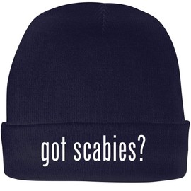 Shirt Me Up got Scabies? - A Nice Beanie Cap, Navy, OSFA