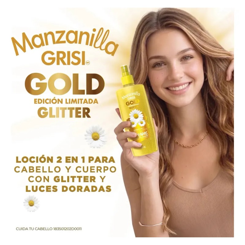 Loción Manzanilla Aclarante De Cabello 250ml Grisi