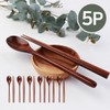 Nature Wood Cutlery Set for 5 / Lacquered Wooden Spoons
