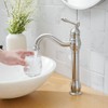 BATHLAVISH Brushed Nickel Vessel Sink Faucet 360° Swivel for Bathroom