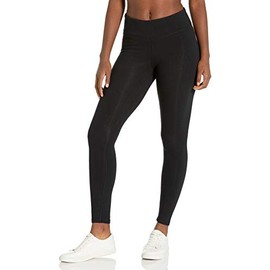 Danskin Women's Mid Rise Ankle Legging, Black Salt, Small