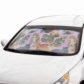 BDK AS-782 Outdoors-Adventure Awaits-Front Windshield Shade-Accordion Folding Auto Sunshade for Car Truck SUV-Blocks UV Rays Sun Visor Protector-Keeps Your Vehicle Cool-58 x 28 Inch