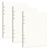3 Pack / 240 Sheets Horizontal Line Paper A5 Refill