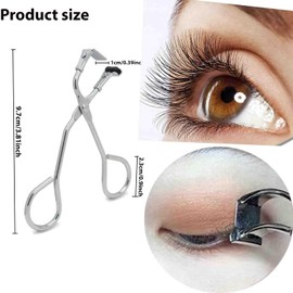 Stainless Steel Mini Eyelash Curlers, Set of 2, Silver