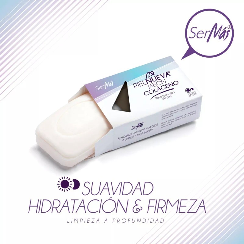 Ser Más (50 Piezas) Jabón De Colágeno Hidrolizado