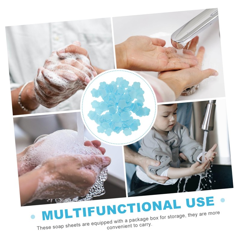 BESPORTBLE Safe Travel Soap Sheets Hand Washing Body Laundry Mini
