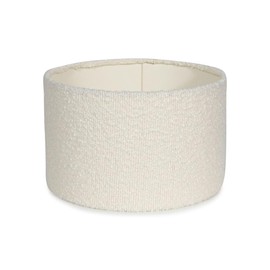 MiniSun | Small Modern Cream Boucle Drum Light Shade | Lamp Shades, Home Décor & Improvement Essential | 25cm Shade Width