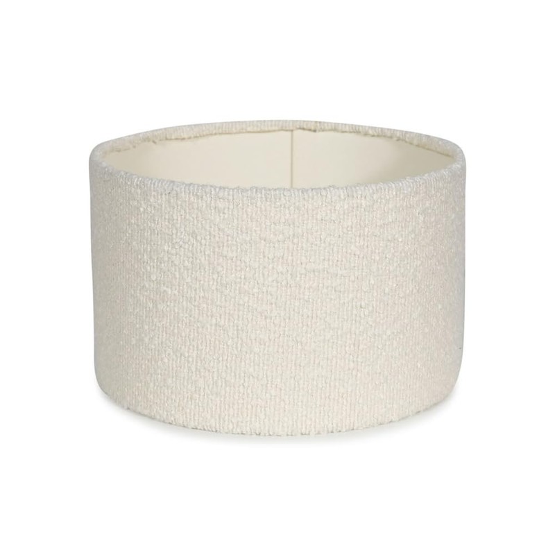MiniSun | Small Modern Cream Boucle Drum Light Shade |