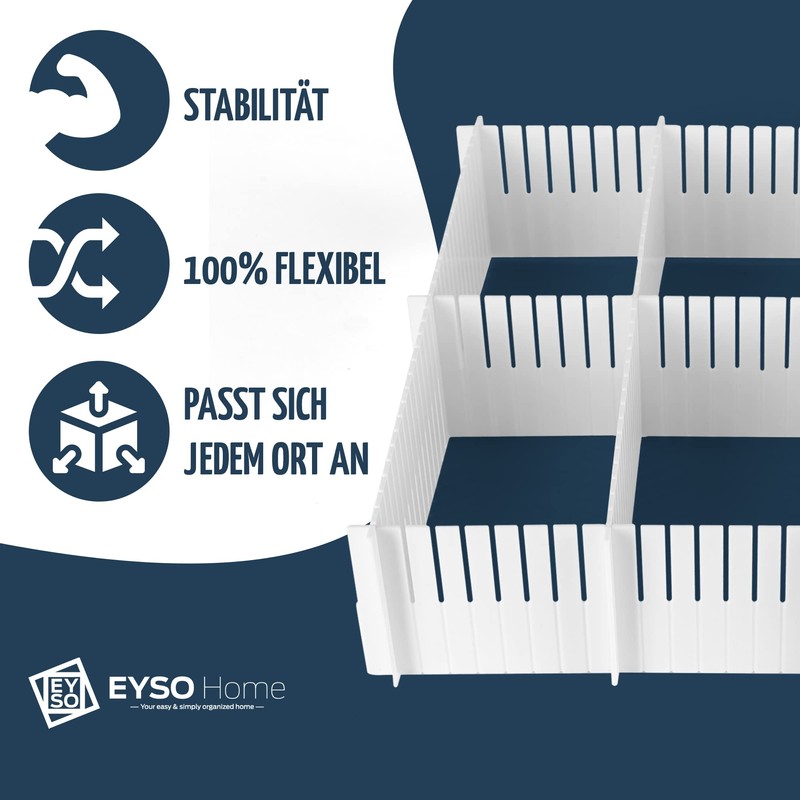 EYSO Home Drawer Divider Set of 9, 33 x 7