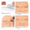 100pcs Adhesive Eyebrow Ruler Disposable Eyebrow Ruler Stencils Eyebrow Guide