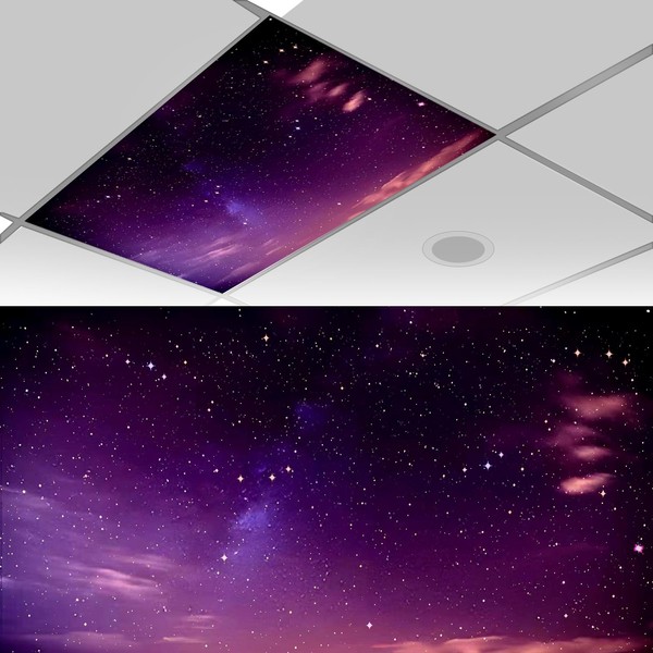 EcjoyHub 1 Pack Fluorescent Light Covers for Ceiling Lights Classroom,