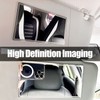 Stainless Steel Car Sun Visor Vanity Mirror, Unbreakable Rear View