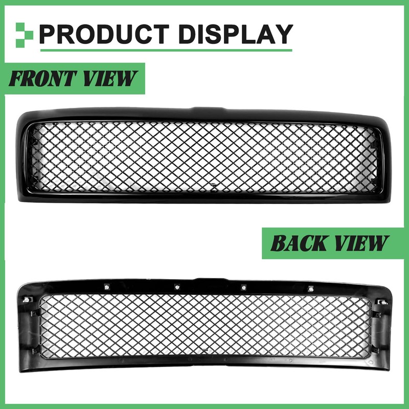 MATMACRO Grille Compatible For Dodge Ram 1500 2500 3500 Mesh