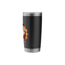 Turkey With Canada Flag Cool Canadian Thanksgiving Stainless Steel Insulated Tumbler