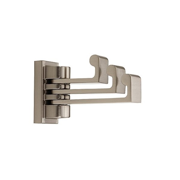 Alno A6885-SN Transitional Luna Robe Hooks, Satin Nickel