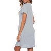 ENJOYNIGHT Womens Nighties Short Sleeve Nightshirt Soft Nightdress for Ladies