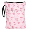 Whaline Pink Bow Book Cover Coquette Bowknot Book Sleeve with