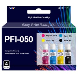 SPLENDIDCOLOR PFI050 PFI-050 Ink Refill Compatible PFI-050 BK PFI-050C PFI-050M PFI-050Y Ink Bottle Replacement for Canon imagePROGRAF TC-20 TC-21 TC-20M TC-21M Printer