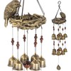 SNOKAY Bird Nest Wind Chime with 12 Wind Bells, Hanging